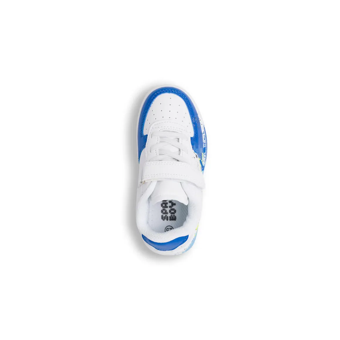 Sneakers bianche da Bambino con schizzi di colore Space Boy