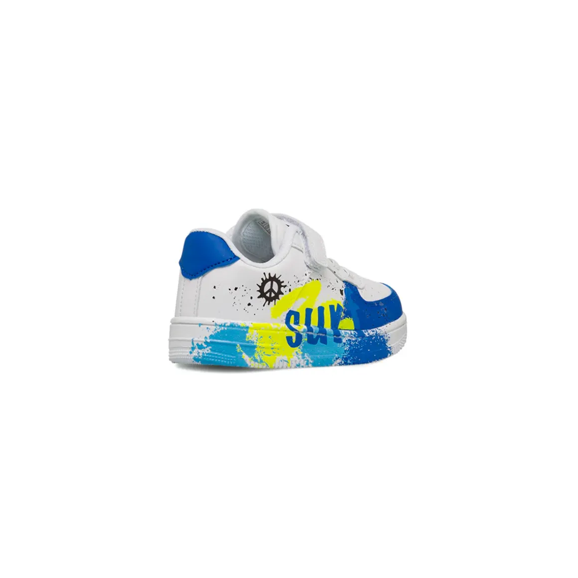 Sneakers bianche da Bambino con schizzi di colore Space Boy