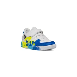 Sneakers Bianche da Bambino e Ragazzo con strappo in velcro Space Boy