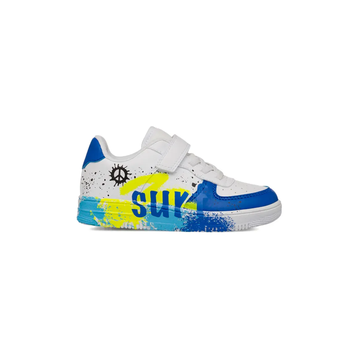 Sneakers Bianche da Bambino e Ragazzo con strappo in velcro Space Boy