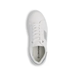 Sneakers bianche da Donna con inserto argento e glitter Lora Ferres