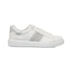 Sneakers bianche da Donna con inserto argento e glitter Lora Ferres