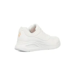Sneakers bianche da donna con soletta memory foam Skechers Uno Lite Work