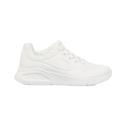 Sneakers bianche da donna con soletta memory foam Skechers Uno Lite Work
