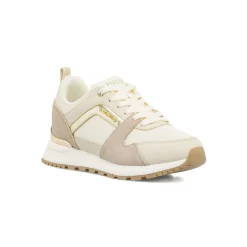 Sneakers bianche da Donna con inserti taupe Skechers Fashion Fit 2.0