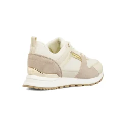Sneakers bianche da Donna con inserti taupe Skechers Fashion Fit 2.0