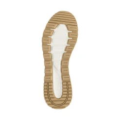Sneakers bianche da Donna con inserti taupe Skechers Fashion Fit 2.0