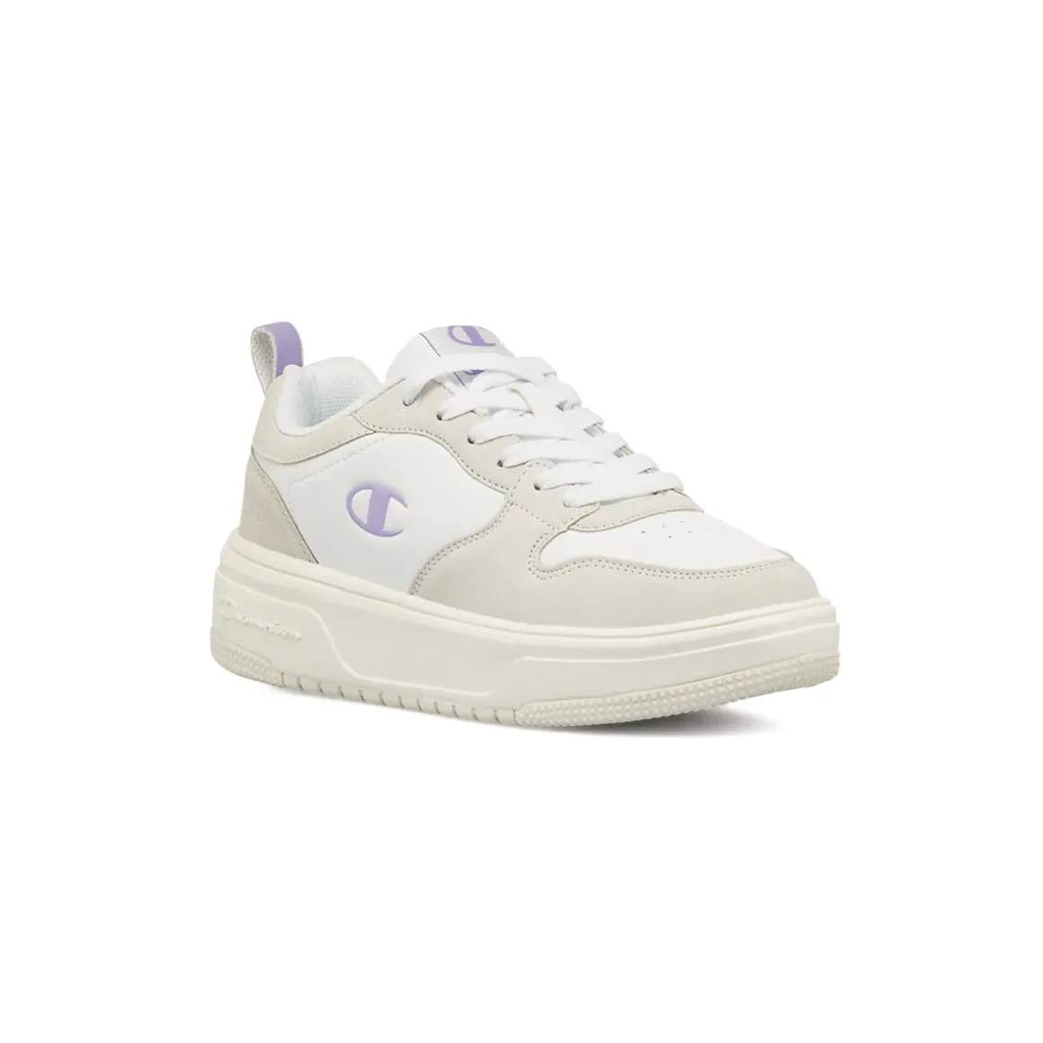 Sneakers bianche da Donna con dettagli effetto scamosciato Champion