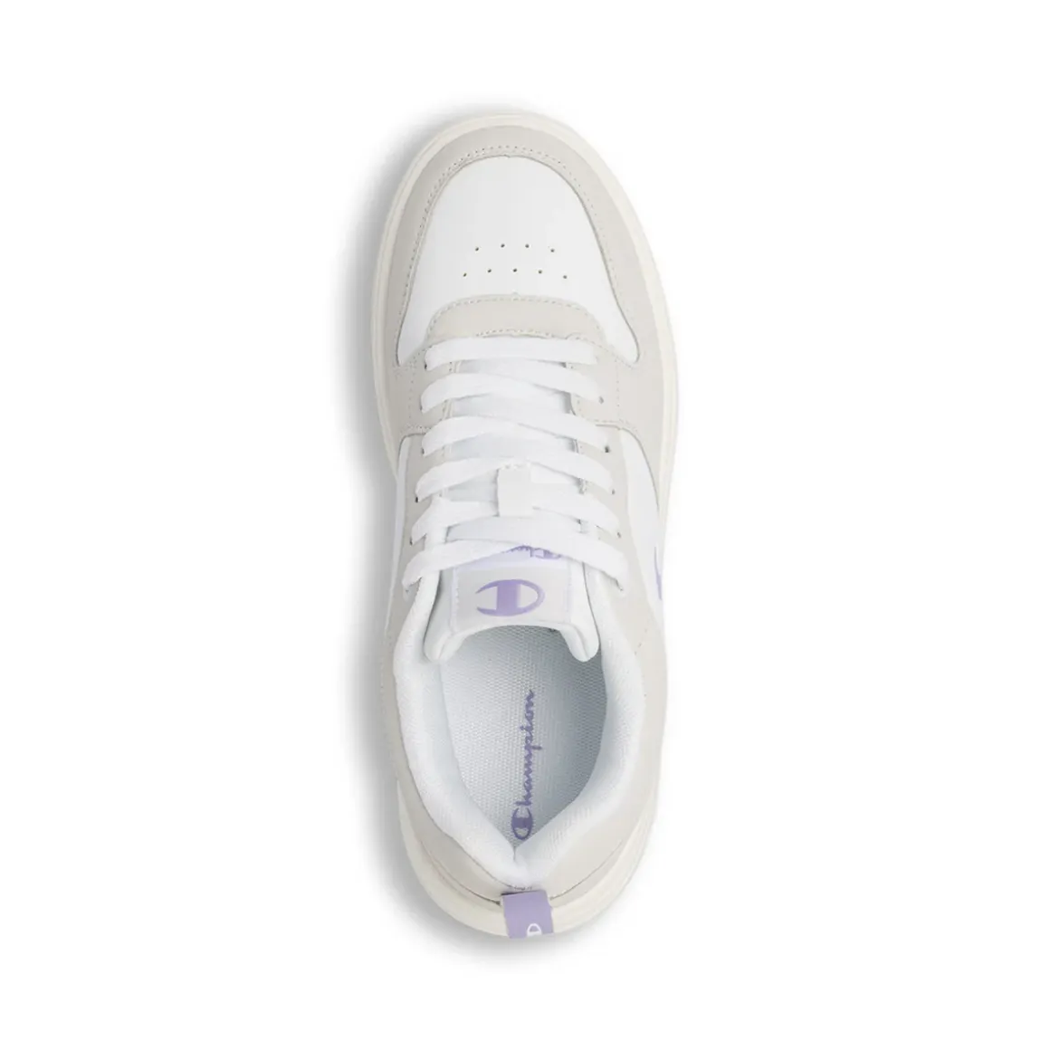 Sneakers bianche da Donna con dettagli effetto scamosciato Champion