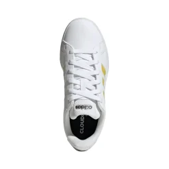 Sneakers bianche da Donna con strisce iridescenti adidas GRAND COURT