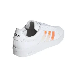 Sneakers bianche da Donna con strisce iridescenti adidas GRAND COURT