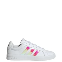 Sneakers bianche da Donna con strisce iridescenti adidas GRAND COURT