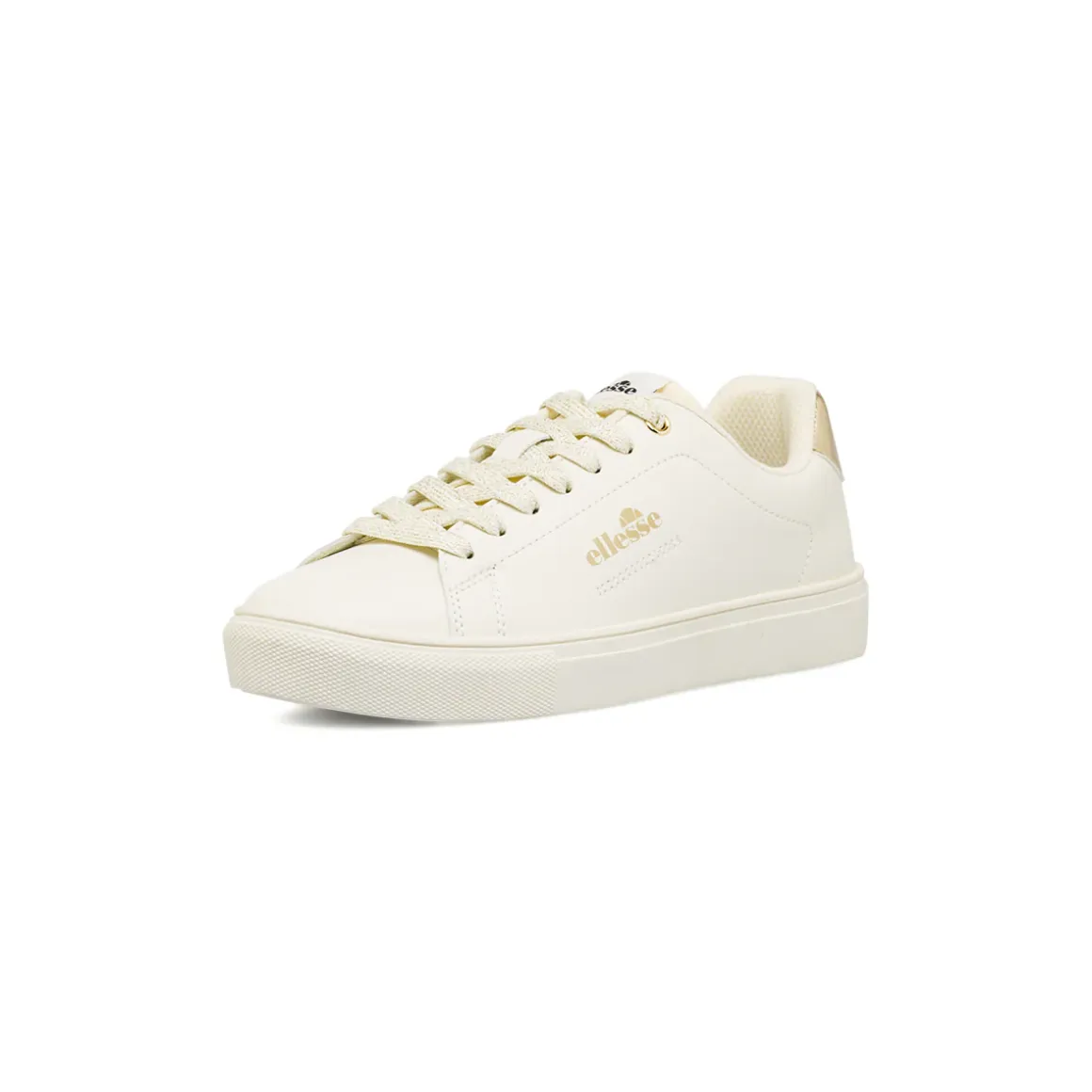 Sneakers bianche da Donna con dettagli oro e lacci glitter Ellesse