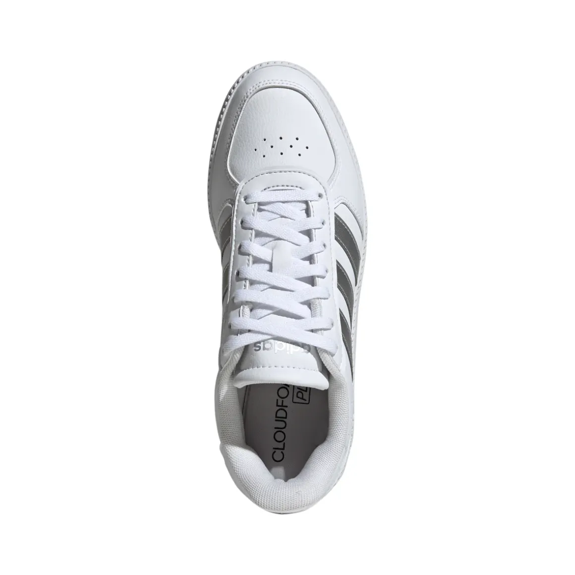 Sneakers bianche da Donna con dettagli argento adidas BREAKNET SLEEK