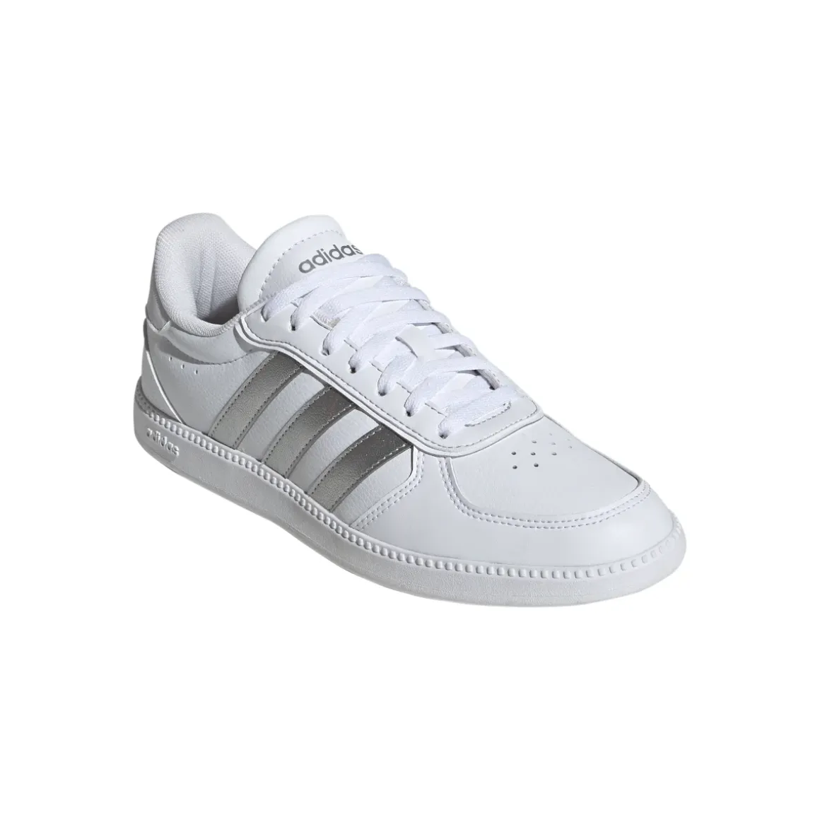 Sneakers bianche da Donna con dettagli argento adidas BREAKNET SLEEK