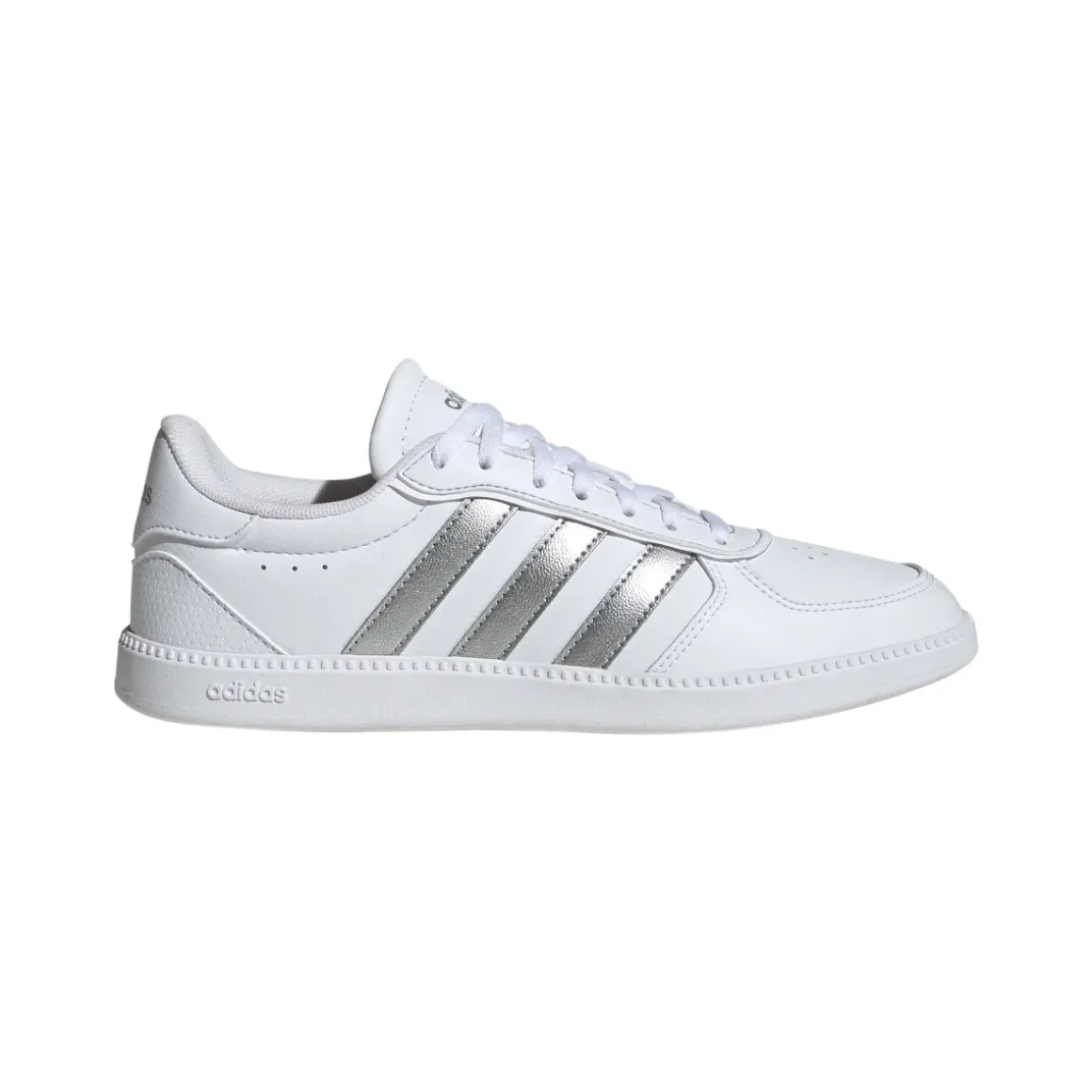 Sneakers bianche da Donna con dettagli argento adidas BREAKNET SLEEK