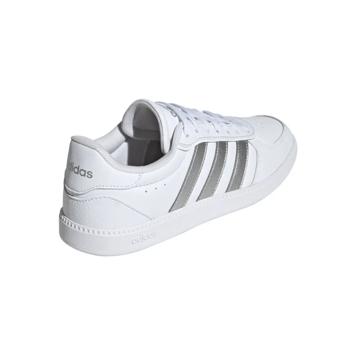 Sneakers bianche da Donna con dettagli argento adidas BREAKNET SLEEK