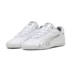 Sneakers bianche da Donna con dettagli argento laminato Puma