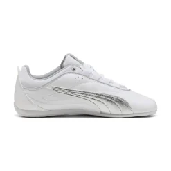 Sneakers bianche da Donna con dettagli argento laminato Puma