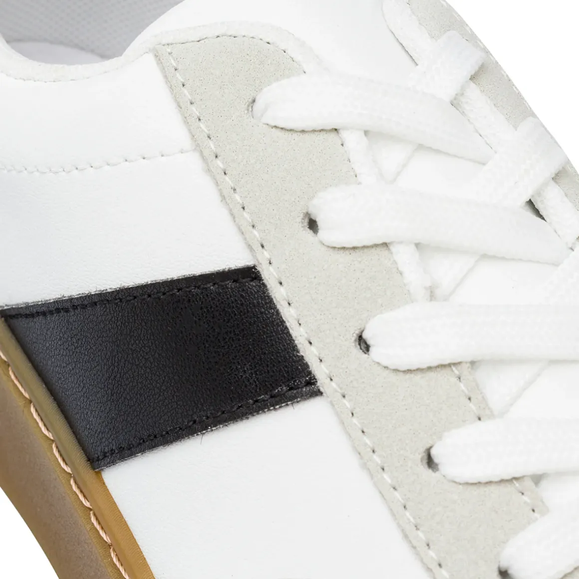 Sneakers bianche da Donna con dettaglio laterale nero Lora Ferres