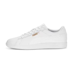 Sneakers bianche da donna con logo oro Puma Smash 3.0 L