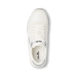Sneakers bianche da Donna effetto scamosciato e inserti argento Ellesse