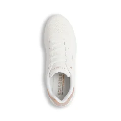 Sneakers bianche da Donna in memory foam Skechers Uno Wedge