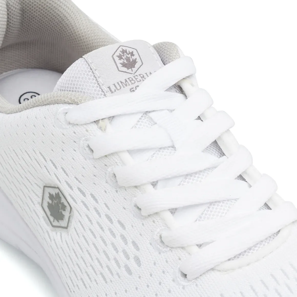 Sneakers Bianche da Donna in tessuto mesh con Memory Foam Lumberjack