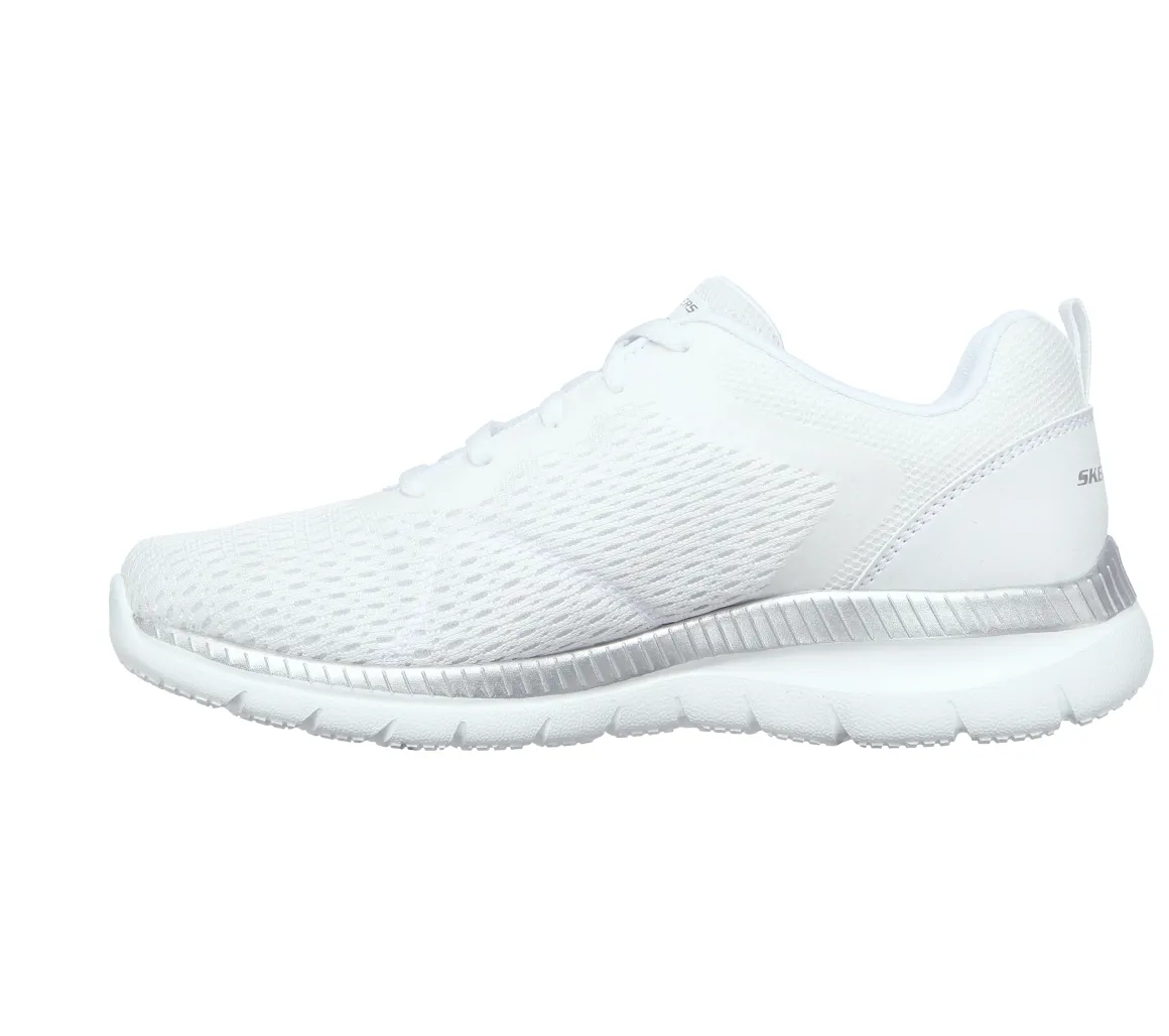 Sneakers bianche da donna in tessuto mesh Skechers Bountiful - Quick Path