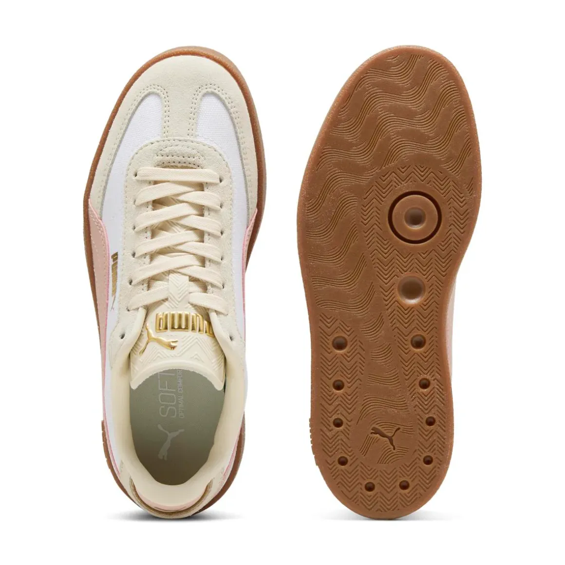 Sneakers bianche da Ragazza con inserti effetto suede Puma Club II Era