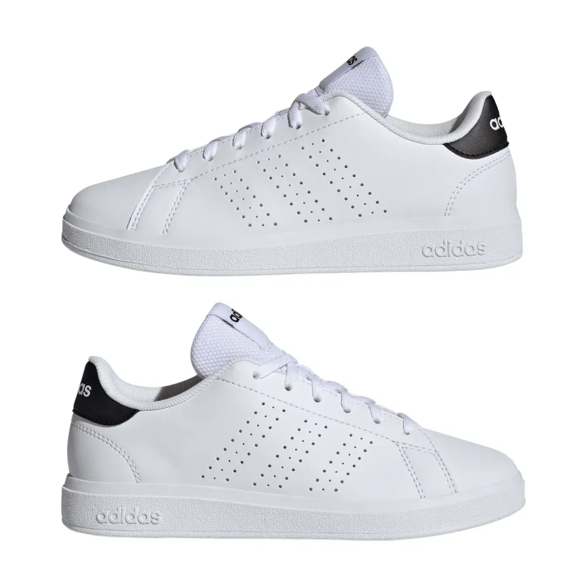 Sneakers bianche da Ragazza con dettagli traforati ADVANTAGE BASE 2.0 adidas