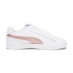 Sneakers bianche da ragazza con decorazioni oro rosa Puma Rickie Classic Jr