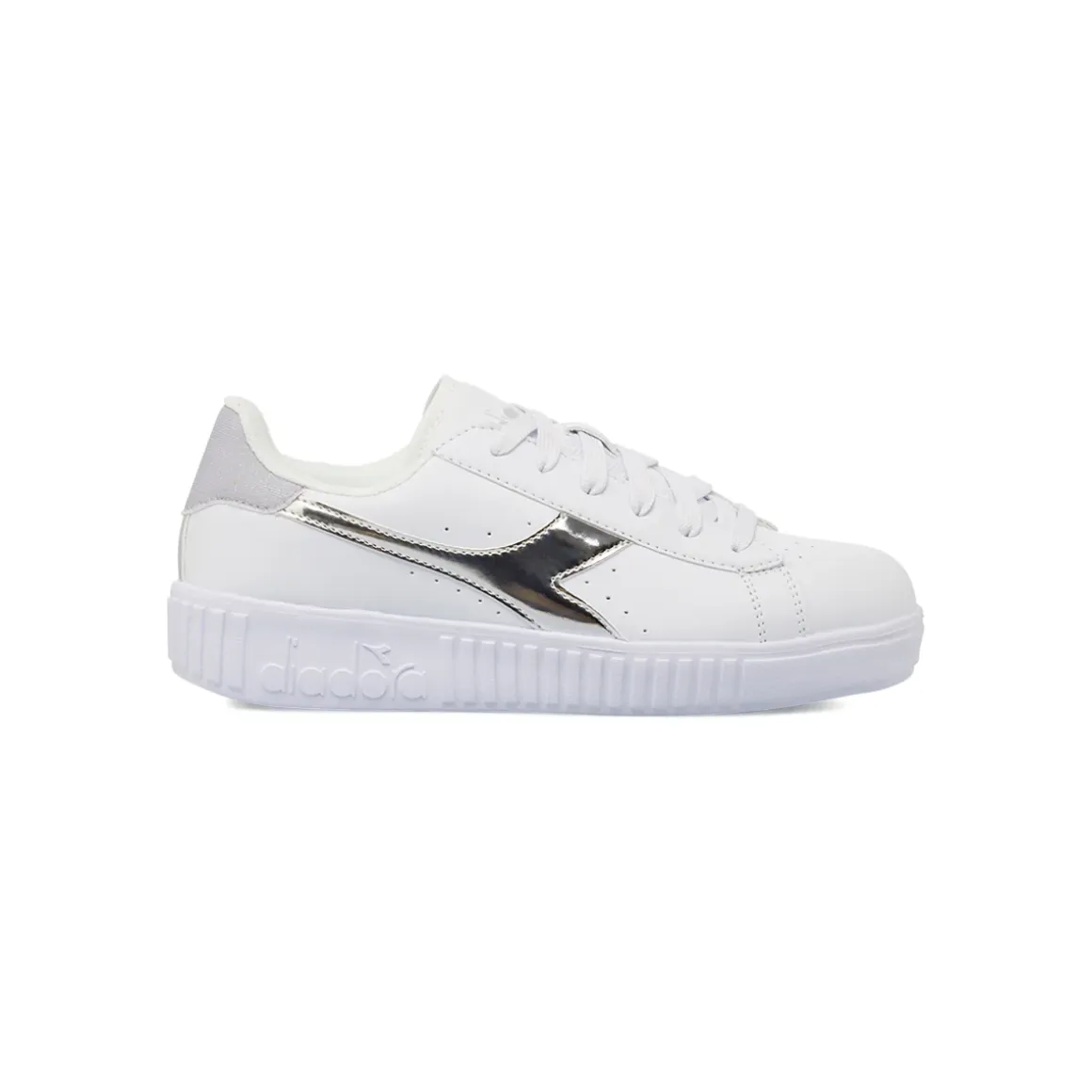 Sneakers bianche da Ragazza con logo Argento Diadora