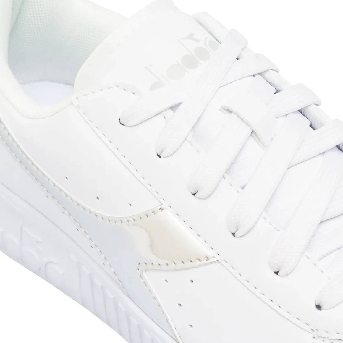 Sneakers bianche da Ragazza con logo Argento Diadora