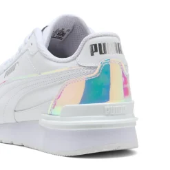 Sneakers bianche da Ragazza con inserto iridescente Puma ST Runner v4 Holo Jr