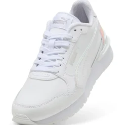 Sneakers bianche da Ragazza con inserto iridescente Puma ST Runner v4 Holo Jr