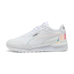 Sneakers bianche da Ragazza con inserto iridescente Puma ST Runner v4 Holo Jr