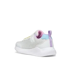 Sneakers bianche da Ragazza in mesh con suola traspirante Geox