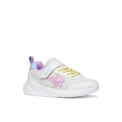 Sneakers bianche da Ragazza in mesh con suola traspirante Geox