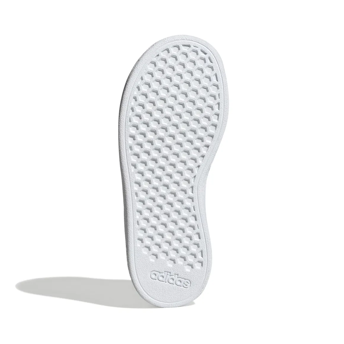 Sneakers bianche da ragazzo con strisce a contrasto adidas Grand Court 2.0 K
