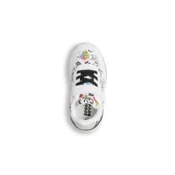 Sneakers bianche da Ragazzo con stampa graffiti Space Boy