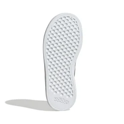Sneakers bianche da ragazzo con strisce argento adidas Grand Court 2.0 K
