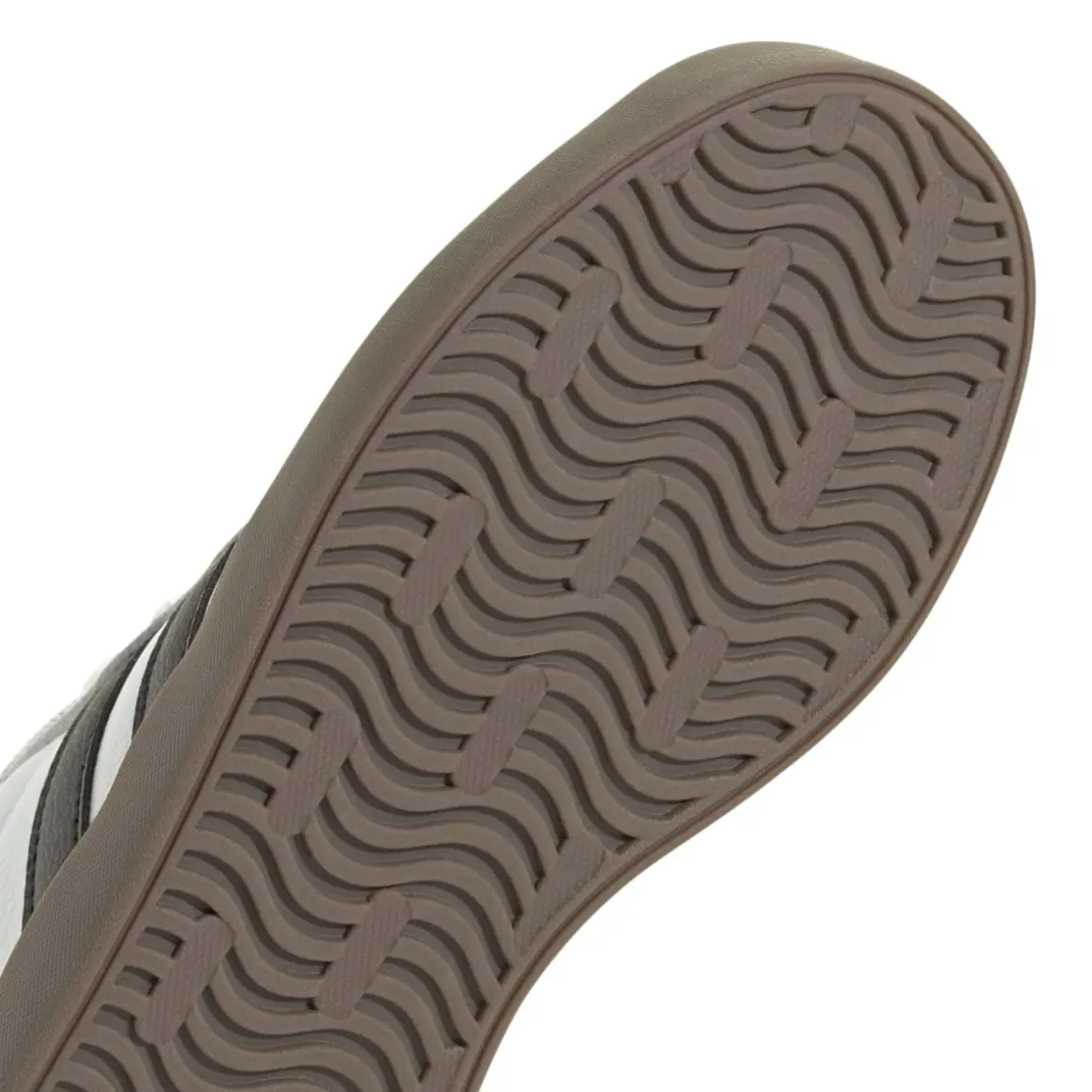 Sneakers bianche da ragazzo con strisce nere adidas VL Court 3.0 K