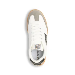 Sneakers Bianche da ragazzo con Dettagli scamosciati Soprani Sport