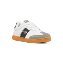Sneakers Bianche da ragazzo con Dettagli scamosciati Soprani Sport