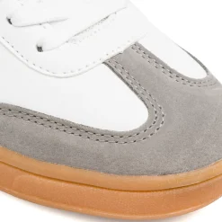 Sneakers Bianche da ragazzo con Dettagli scamosciati Soprani Sport
