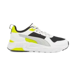 Sneakers bianche da Ragazzo con dettagli neri e gialli Puma Trinity 2