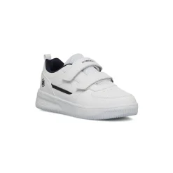 Sneakers bianche da ragazzo con logo laterale Lumberjack Finster GS
