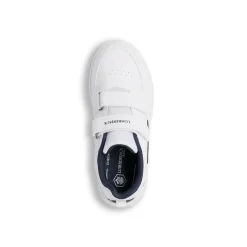 Sneakers bianche da ragazzo con logo laterale Lumberjack Finster GS