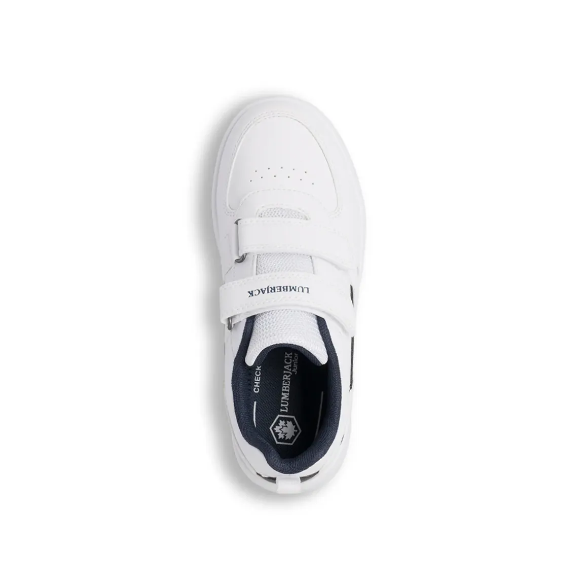 Sneakers bianche da ragazzo con logo laterale Lumberjack Finster GS